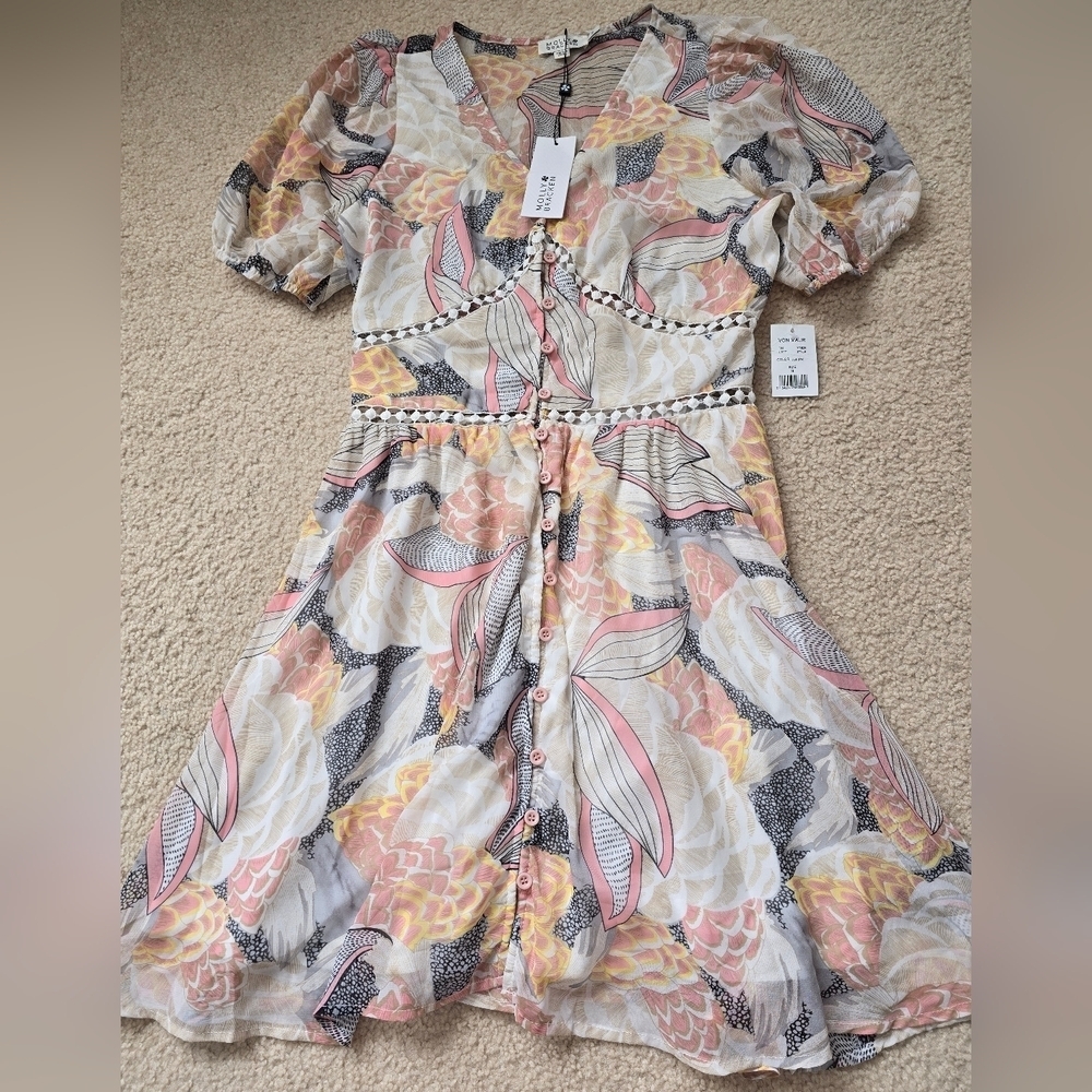 NWT Molly Bracken Floral Dress - Picture 3 of 12
